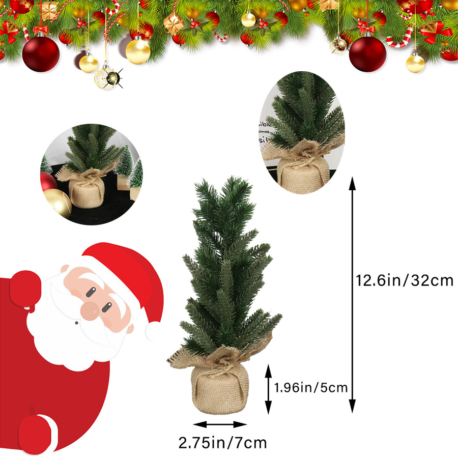 Mini Christmas Tree made of PE for Table Decoration