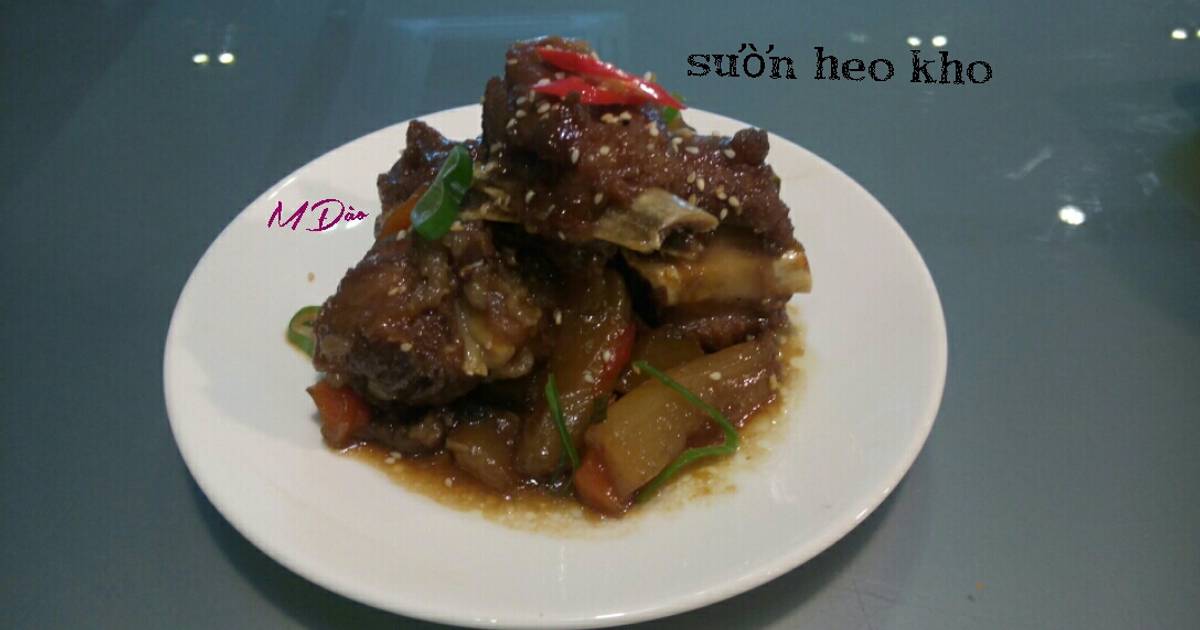 Sườn heo kho kiểu Hàn Quốc