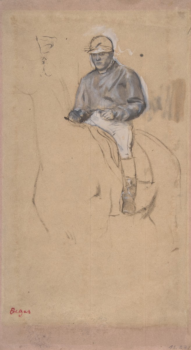 A Jockey on His Horse ca 186870