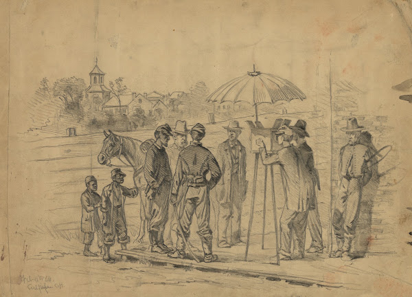 The showman in campA scene in the streets of Culpepper 1864