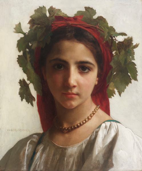 Jeune fille couronnée de pampres 1874