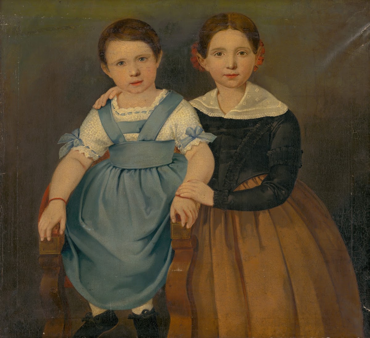 Double Portrait Of Girls 1844