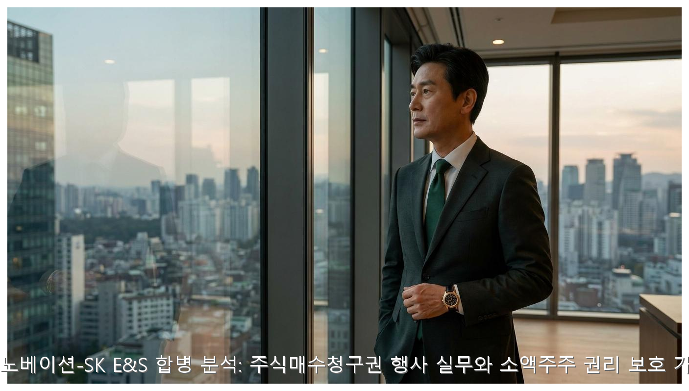 SK이노베이션-SK E&S 합병 분석: 주식매수청구권 행사 실무와 소액주주 권리 보호 가이드 핵심 안내 및 분석 인포그래픽 (2)