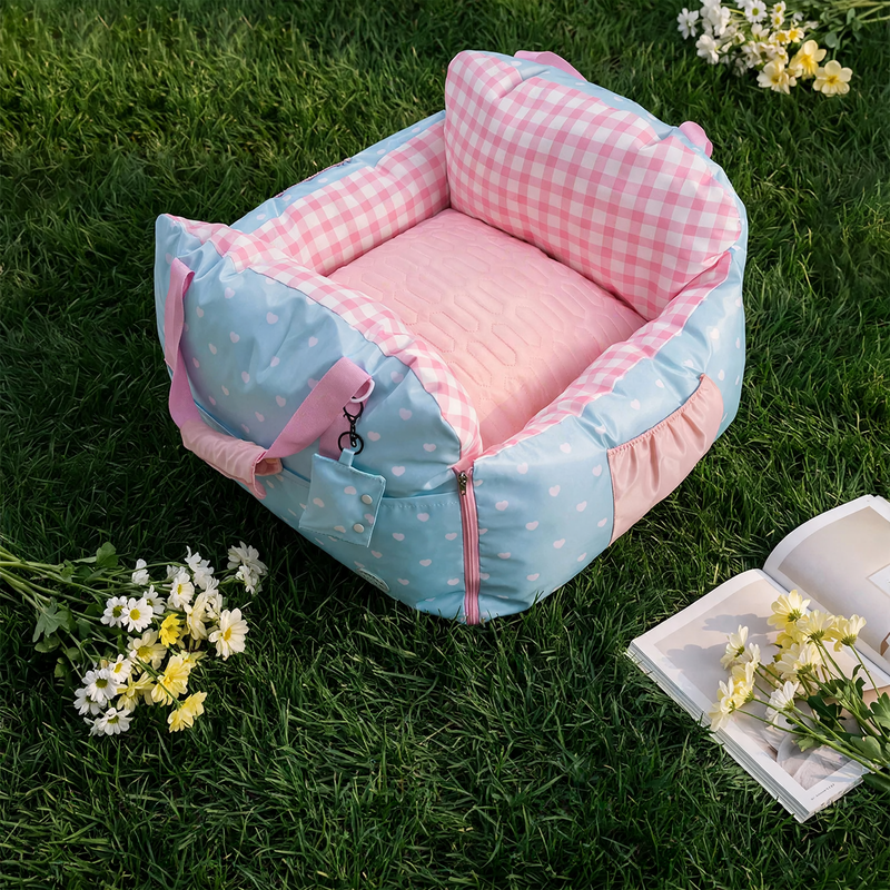 Pet car bag with seating function