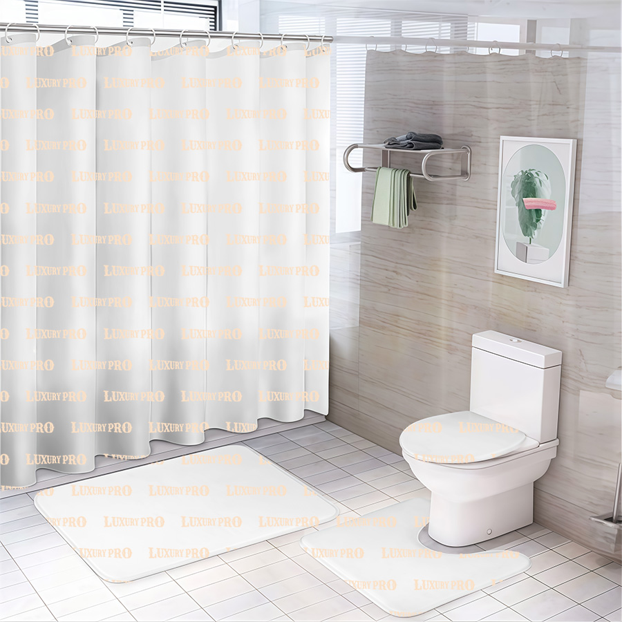 4-Piece Bathroom Rugs Set| Size S