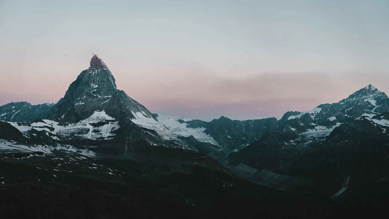 Mountains, Landscape, Nature, Clouds, Matterhorn 8K Wallpaper Background