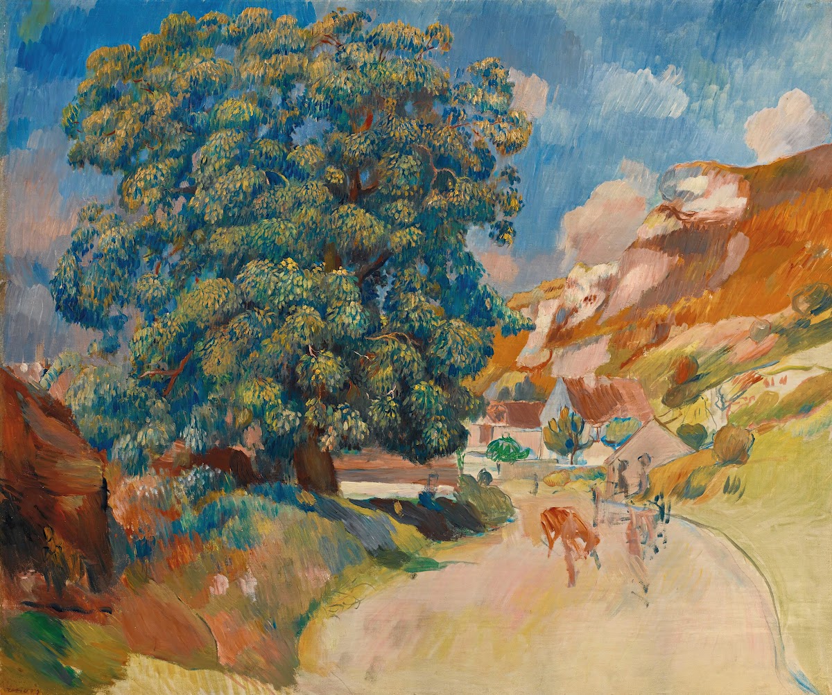 Le Grand Arbre Au Bord De La Route 1886