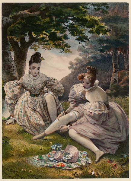 Jeunes femmes dans la campagne 1834