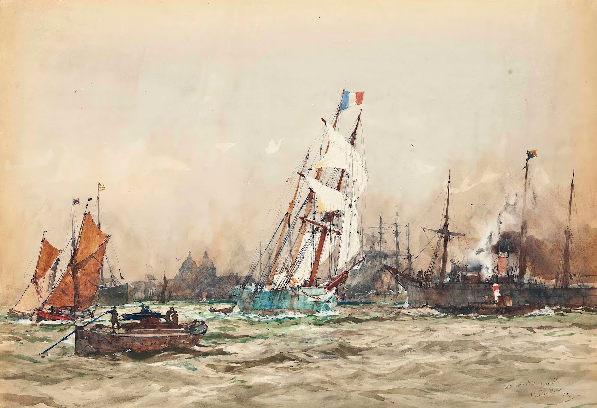 With Wind And Tide Greenwich 1898