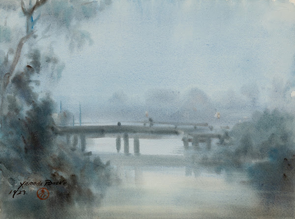 Bridge In Misty Landscape 1923