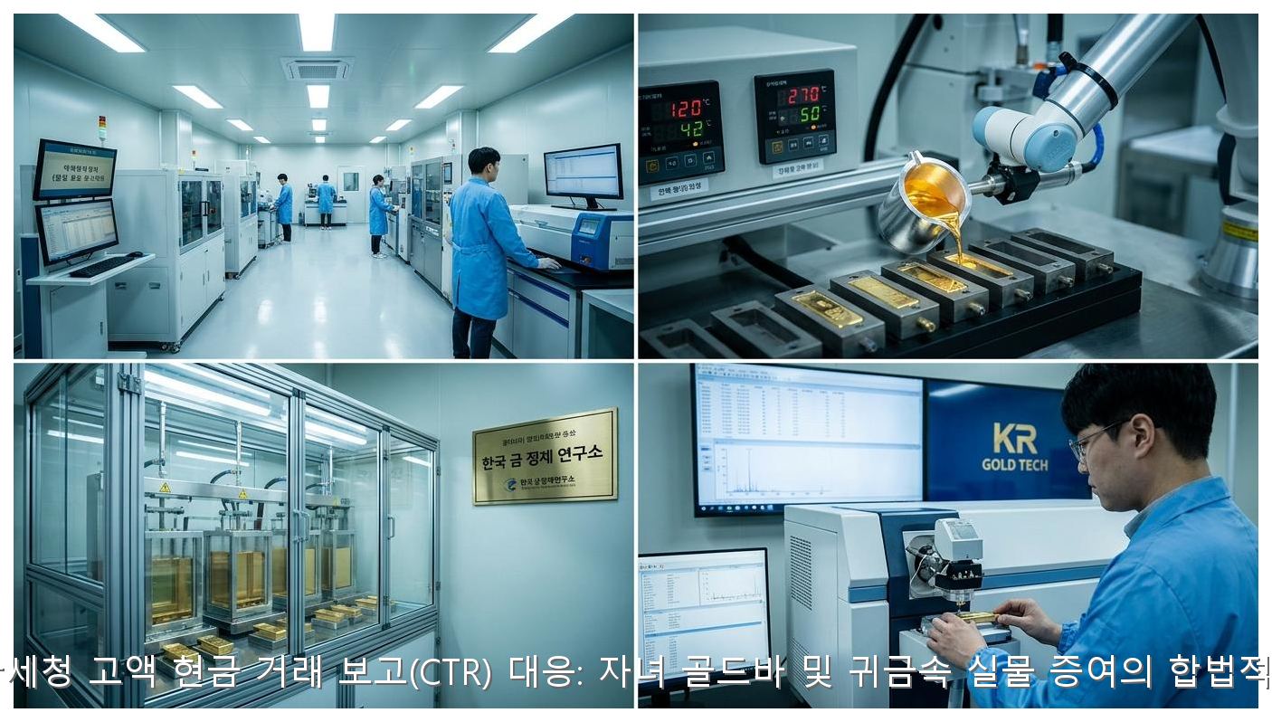 2026년 국세청 고액 현금 거래 보고(CTR) 대응: 자녀 골드바 및 귀금속 실물 증여의 합법적 알고리즘 핵심 안내 및 분석 인포그래픽 (7)