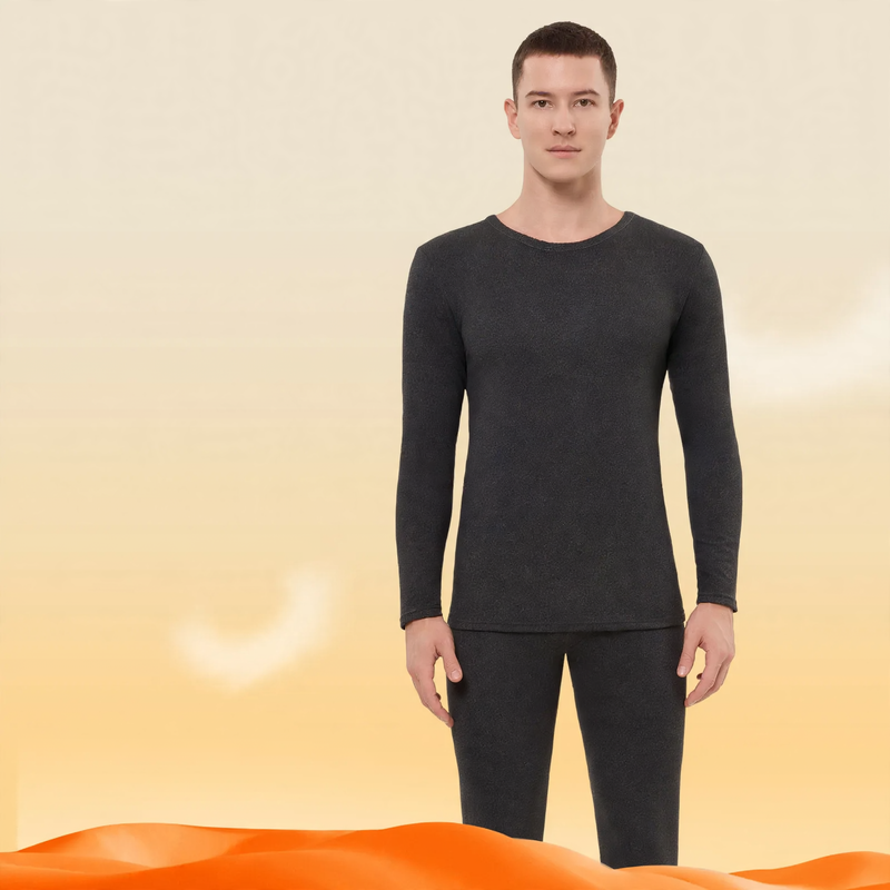Men's Thermal Set, Cashmere-Silk Blend, warming