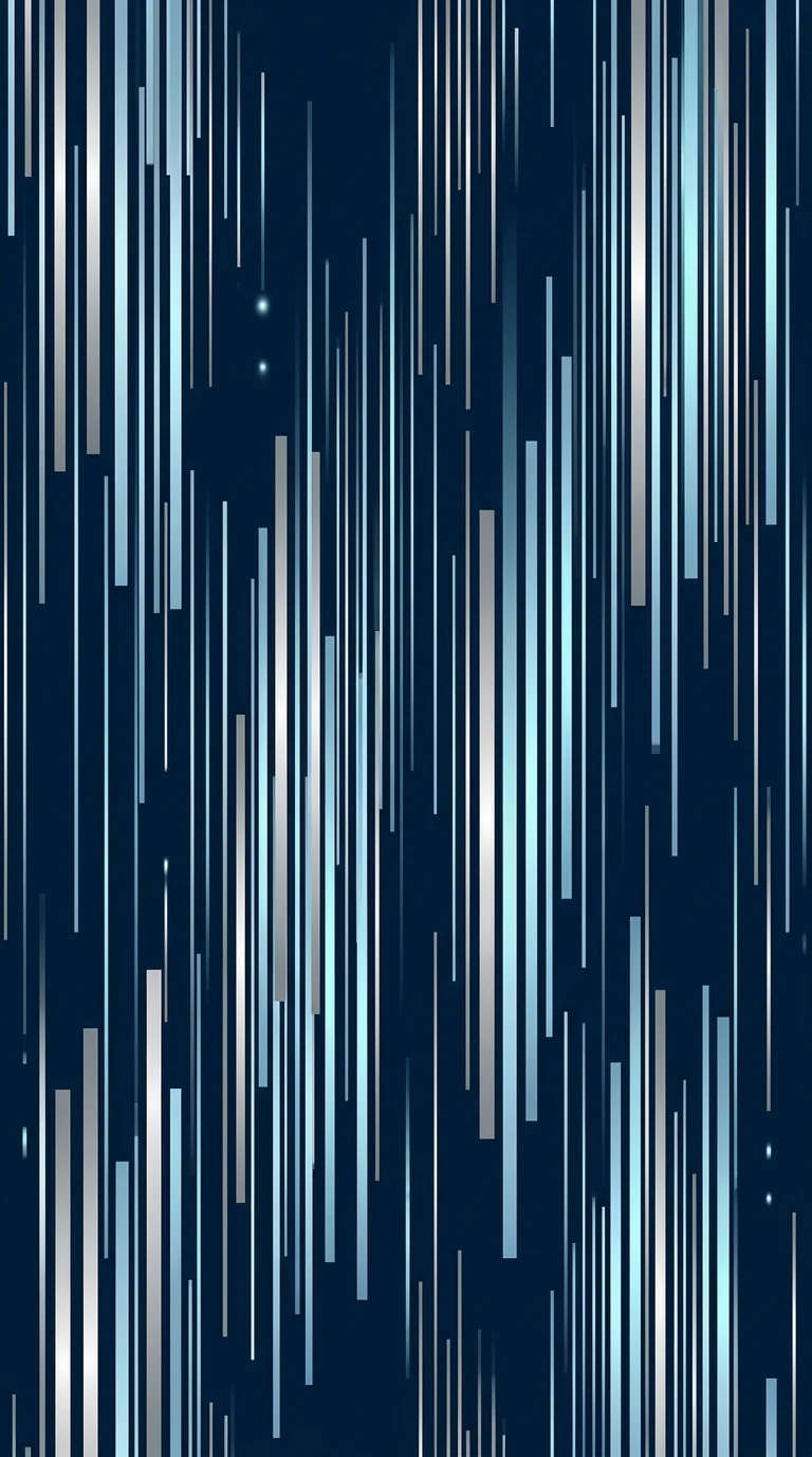 Minimalist Abstract Silver Cascading Waterfall Elements - Free 8K and 4K mobile Wallpaper Background
