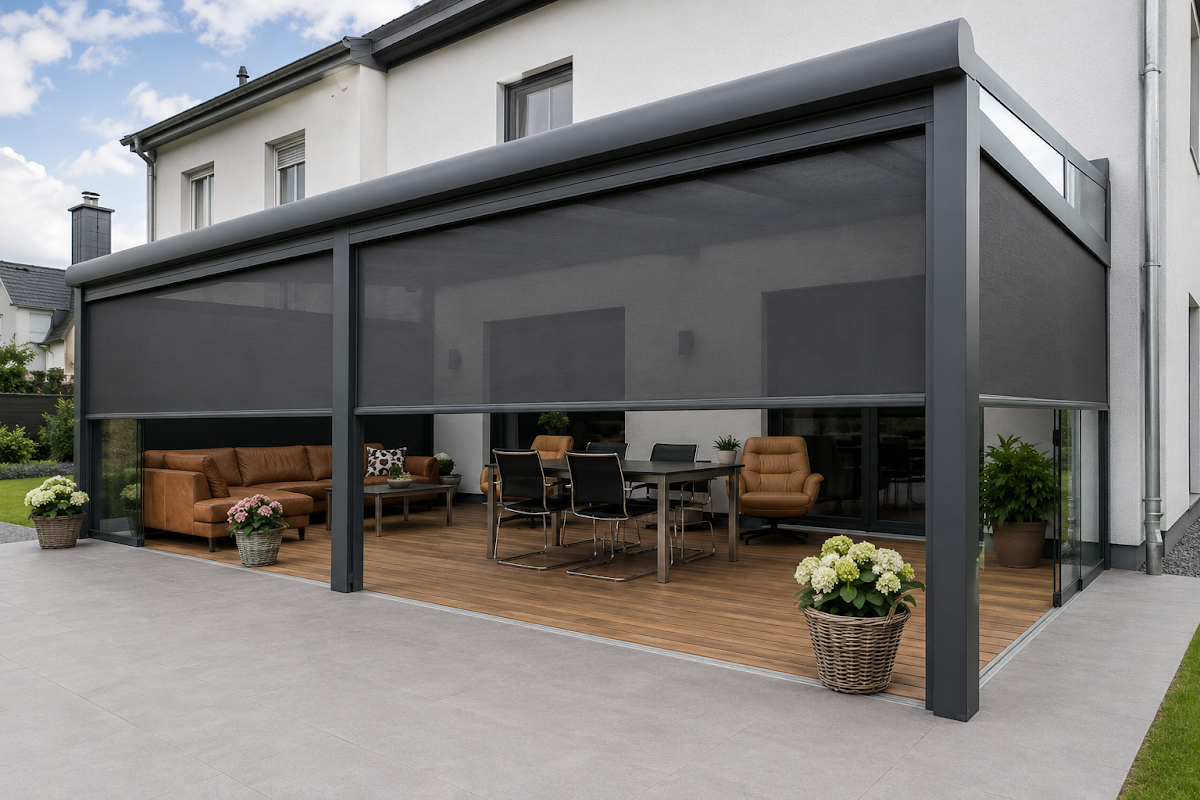 Screen zonwering detail Van Ede