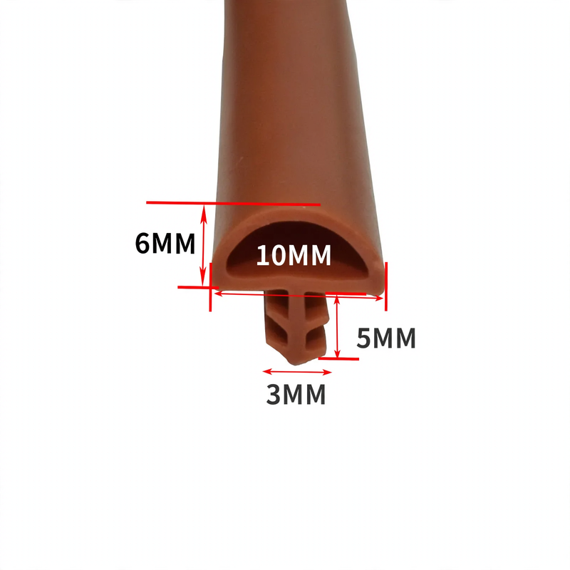 Gummi-Dichtungsstreifen für Holztüren, steckbar