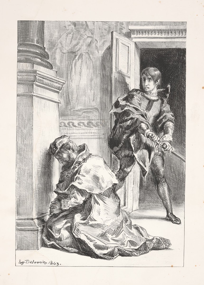 Hamlet tries to kill the King Act III scene iii 1864