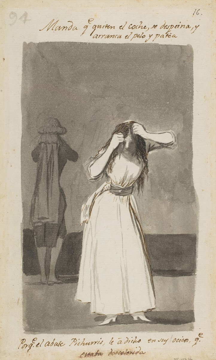 Woman throwing a tantrum and pulling her hair 179697
