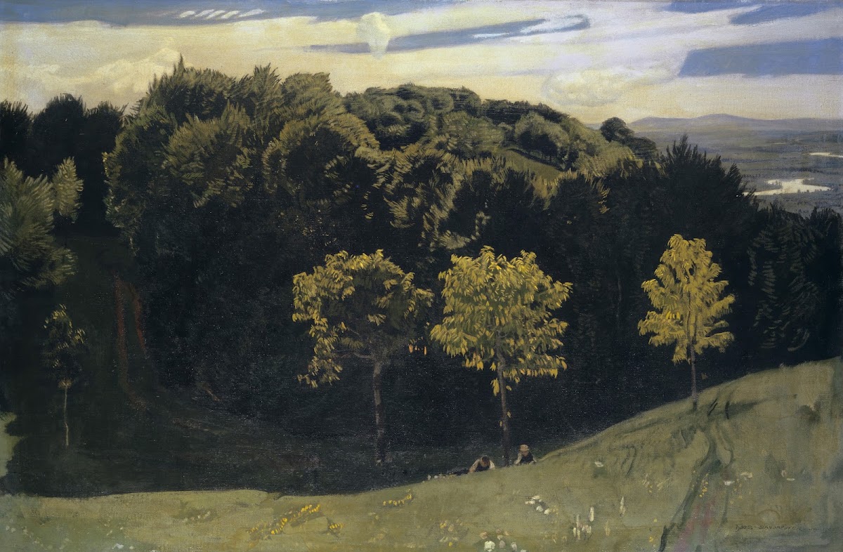 The Rhine near Basel View toward Upper Rhine Valley 1900