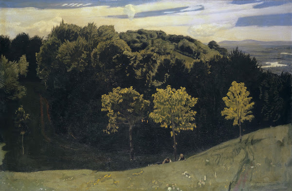 The Rhine near Basel View toward Upper Rhine Valley 1900