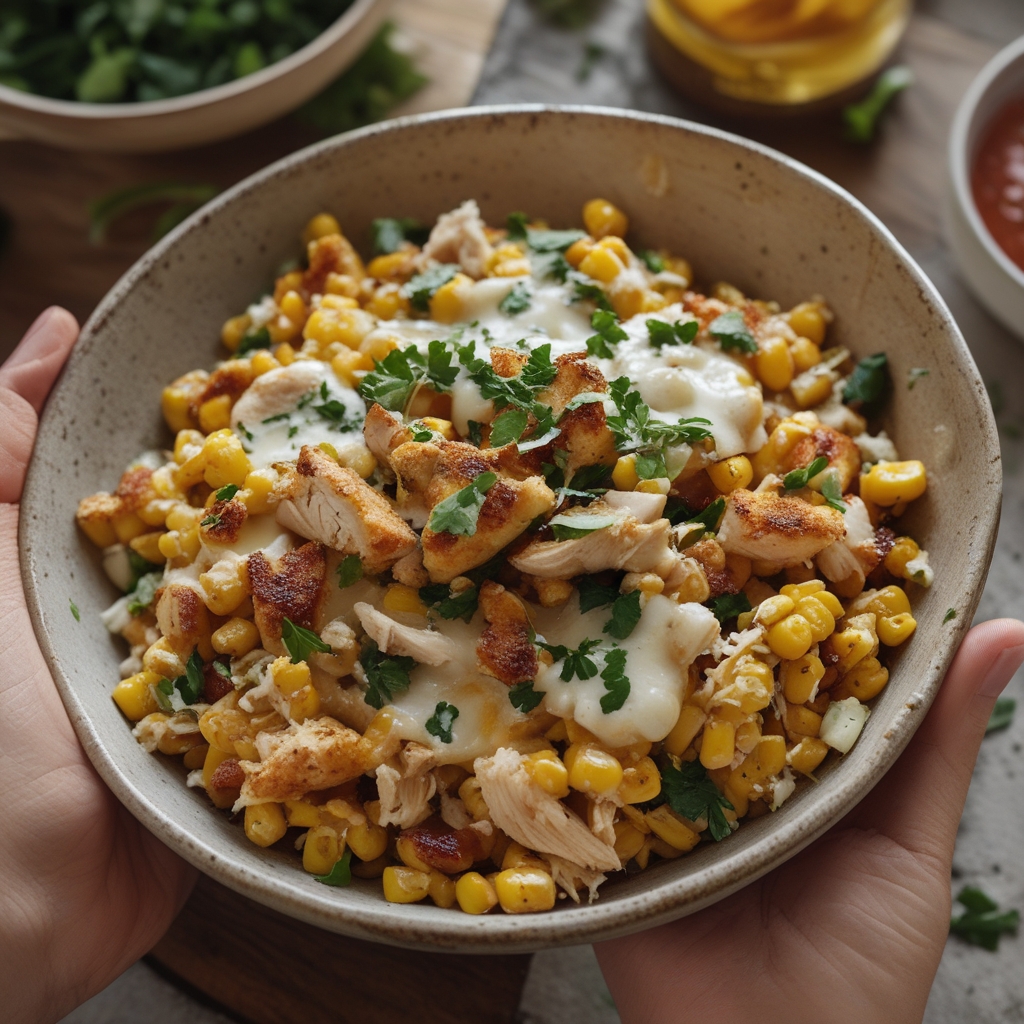 Quick & Delicious Street Corn Chicken Bowls for Weeknight Dinners - Easy & Flavorful Meal
