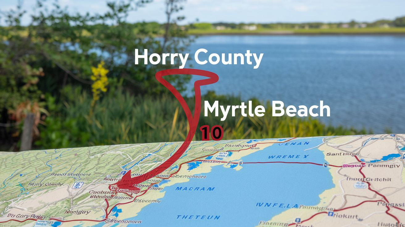 How Far Is Horry County from Myrtle Beach?