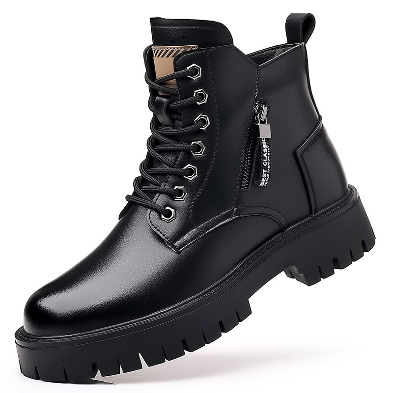 Gefütterte Herren-Winterstiefel, wasserabweisend
