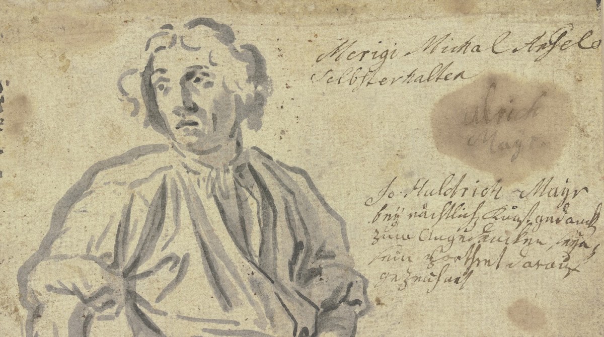 Selbstbildnis des Künstlers oder Porträt Caravaggios ca 1650  1652