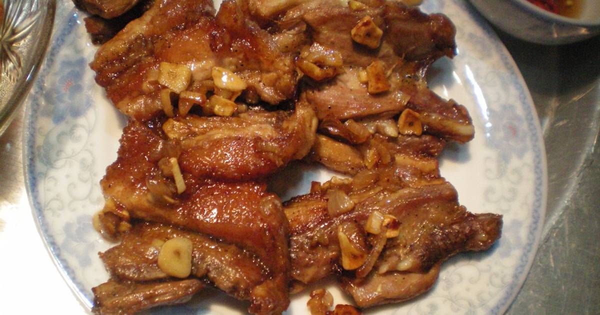 [PINOY] Inihaw na Liempo (BBQ Marinated Pork Belly)