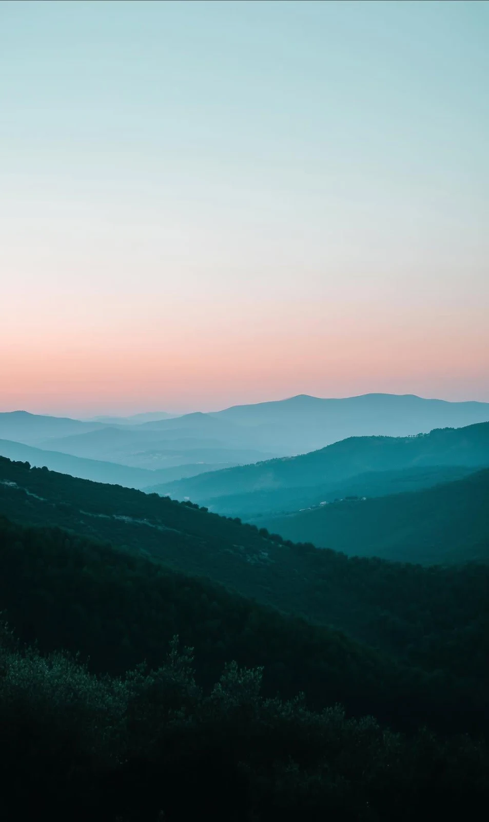 Mountain Range, Nature Landscape, Sunrise Scenery, Outdoor Vista iPhone Wallpaper Background (1080x1814)