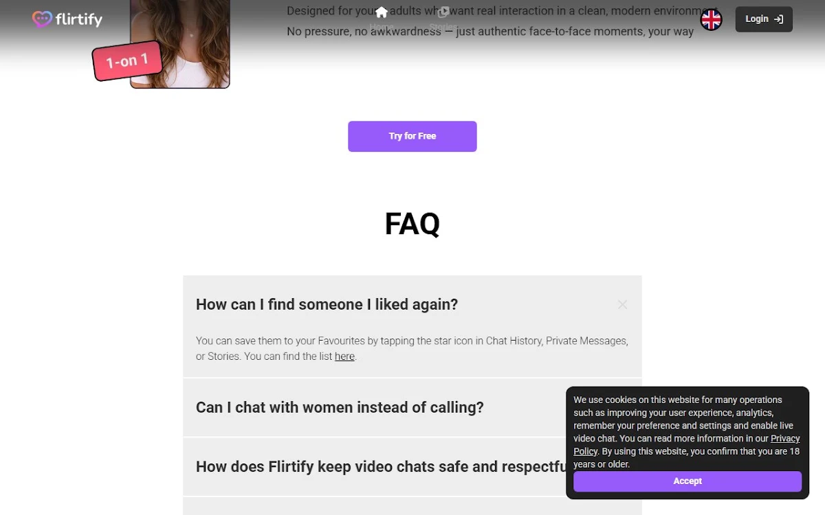 Captura de Flirtify