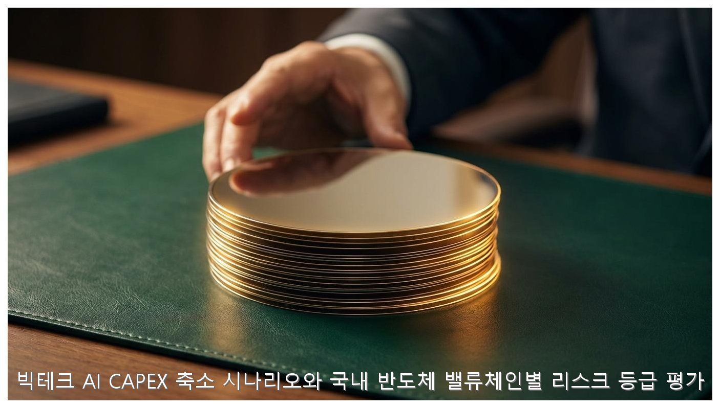 빅테크 AI CAPEX 축소 시나리오와 국내 반도체 밸류체인별 리스크 등급 평가 핵심 안내 및 분석 인포그래픽 (6)