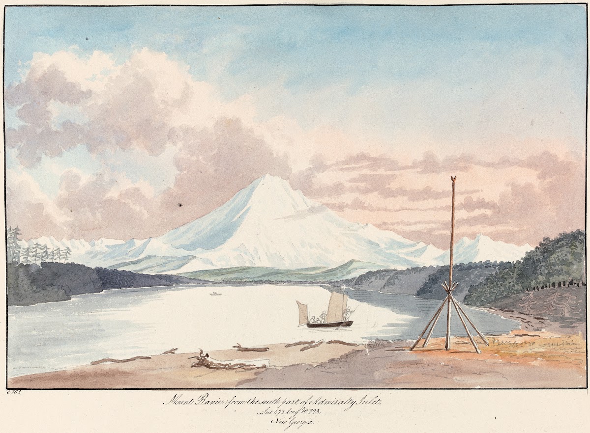 Mount Rainier from the South Part of Admiralty Inlet