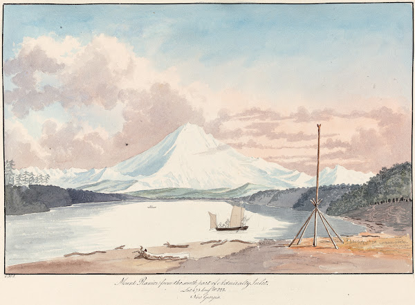 Mount Rainier from the South Part of Admiralty Inlet