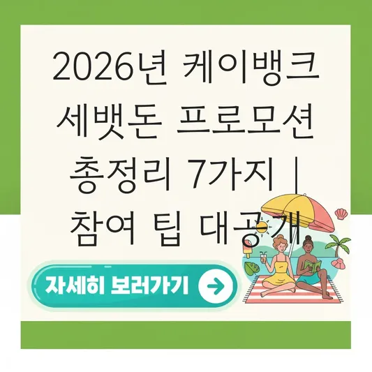 케이뱅크 세뱃돈 프로모션 참여 방법 및 이벤트 혜택 총정리 대표 이미지