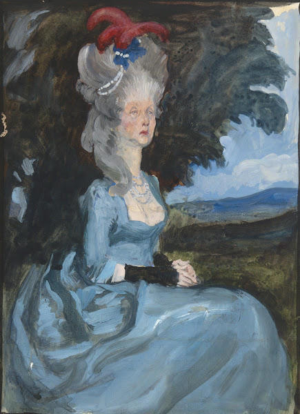 Study for Aunt Pedigree from Oliver Goldsmiths She Stoops toConquer