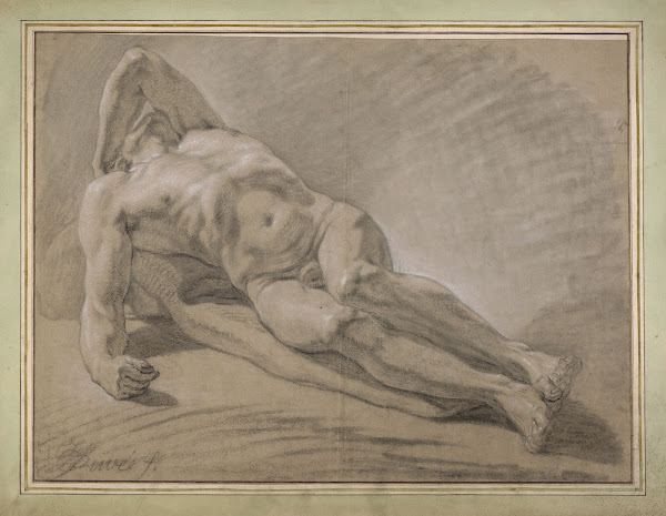 Reclining male nude 1764
