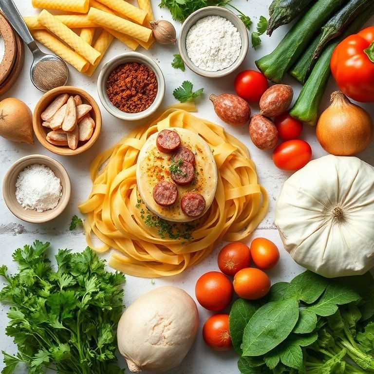 Ingredients for Creamy Italian Sausage Pasta for Cozy Weeknight Dinners: Easy & Delicious