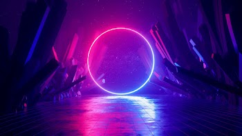 Neon Circle Wallpaper