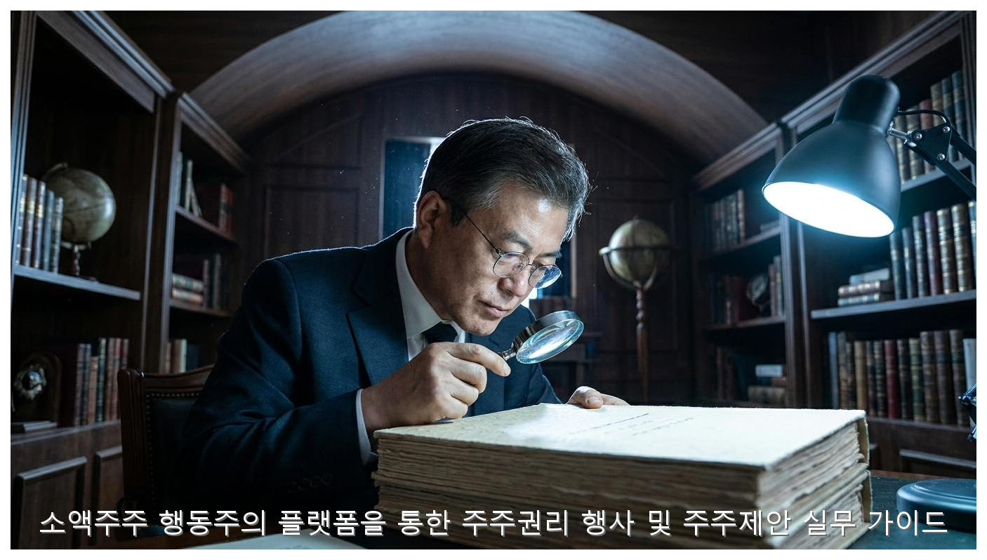 소액주주 행동주의 플랫폼을 통한 주주권리 행사 및 주주제안 실무 가이드 핵심 안내 및 분석 인포그래픽 (5)