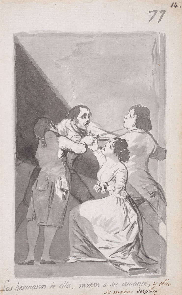 Two brothers killing their sisters lover in her presence 17961798