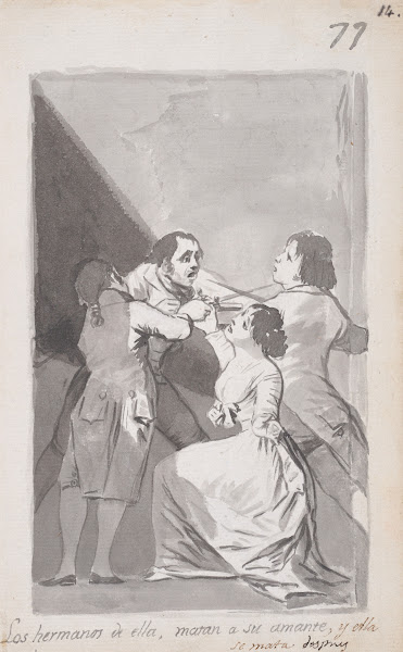 Two brothers killing their sisters lover in her presence 17961798