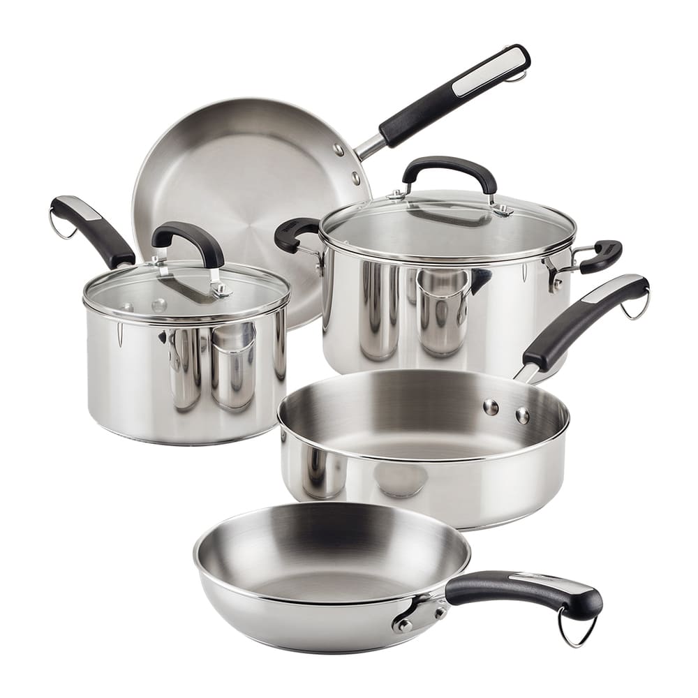 Batería de cocina de acero inoxidable Farberware™ Brilliance, 7 piezas