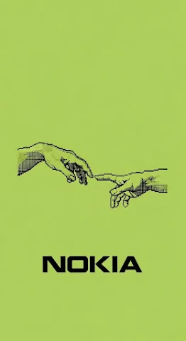 Nokia Connecting Hands Pixel Art