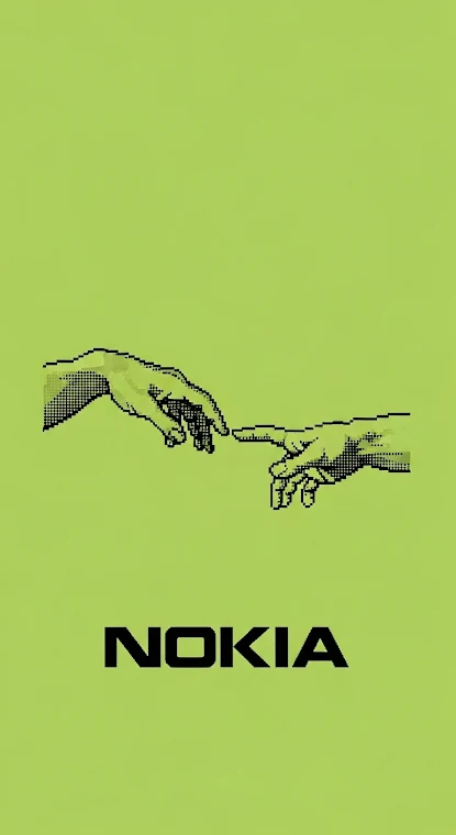 Nokia Connecting Hands Pixel Art