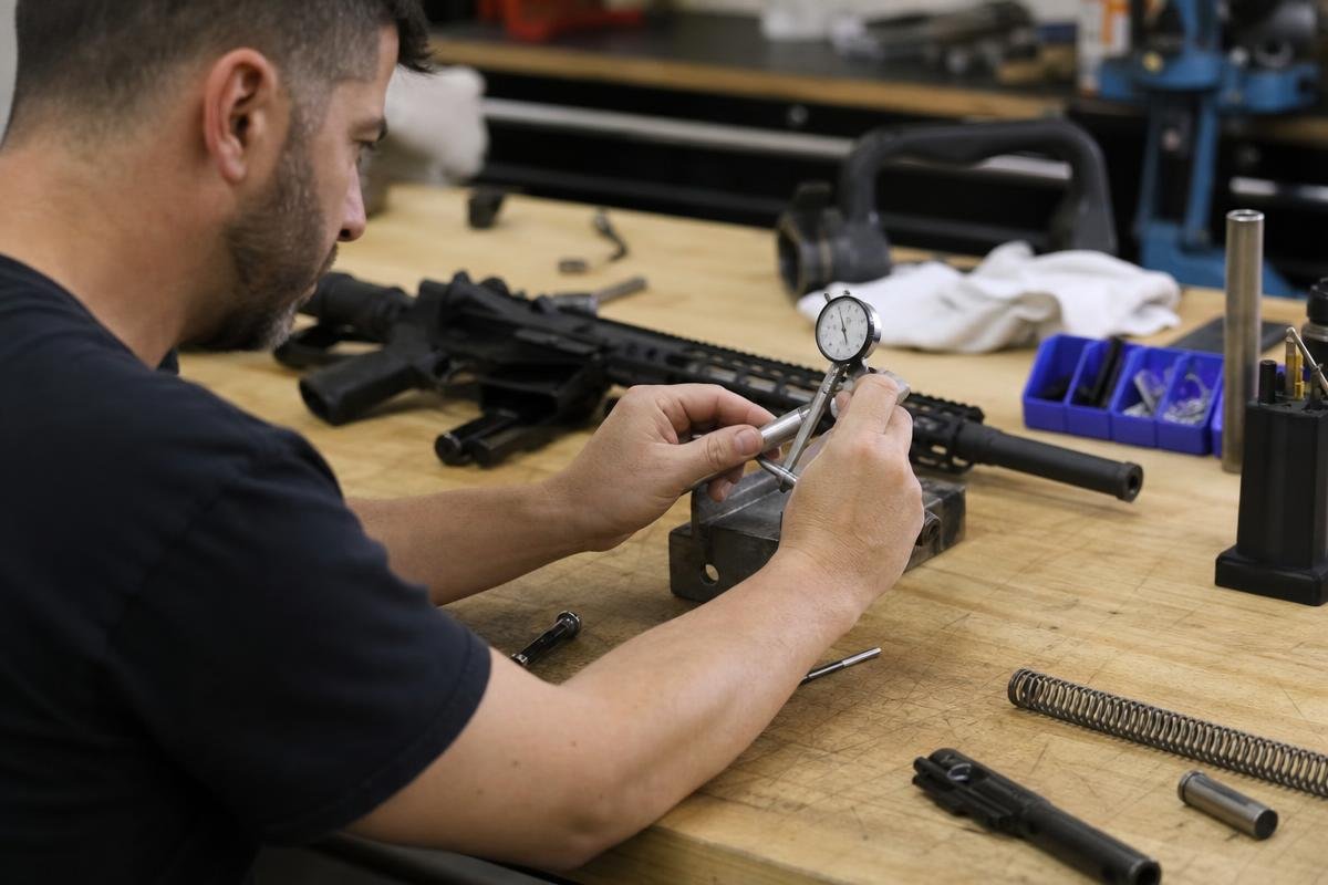 Checking AR-15 bolt and barrel headspace on a new build