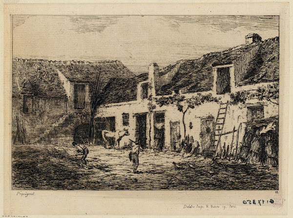 Cour de ferme rue Vaugirard 1854