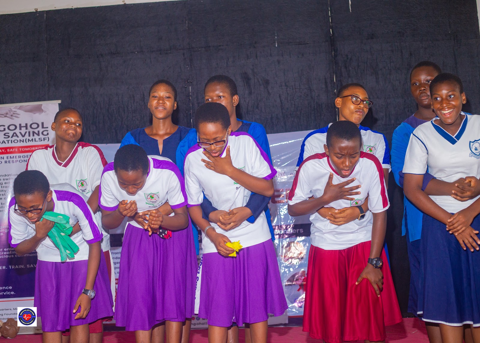 Medical Volunteers active during training drive