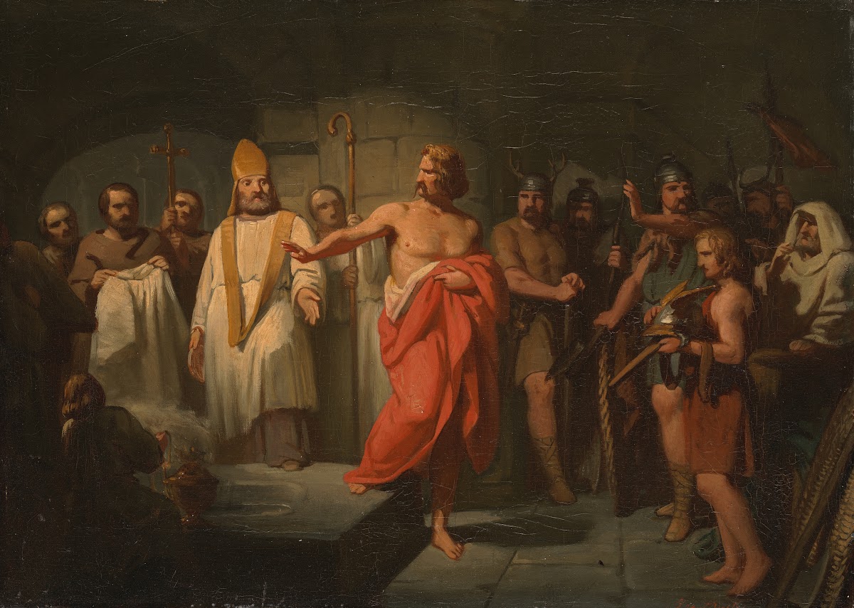 King Radbout refuses to be baptised Anno 719 1832  1896