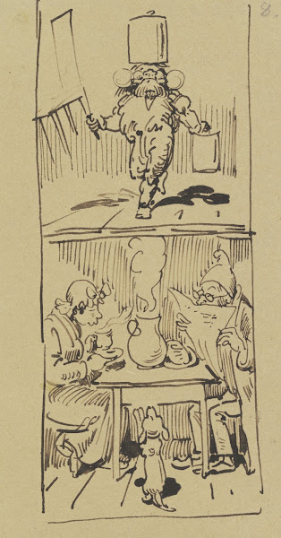 Es wächst die Kraft  Doch unten hier  Liest Vater Meck in dem Courier 1871