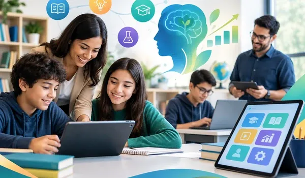 Ilustración sobre apps educativas